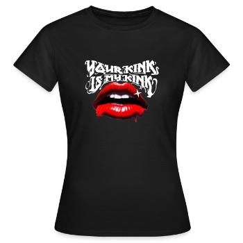 your kink is my kink - Frauen T-Shirt - Schwarz - Vorne - AI Model Female 172 dark (172cm)
