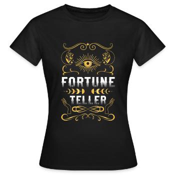 Boule de cristal Prédictions Clairvoyance Signes du zodiaque - T-shirt Femme - noir - Devant - AI Model Female 172 dark (172cm)