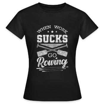 Rudern Steuermann Kayak - Frauen T-Shirt - Schwarz - Vorne - AI Model Female 172 dark (172cm)