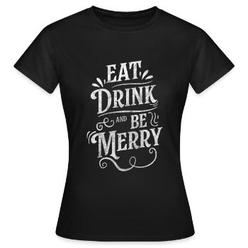 Nourriture Sélection d’hôtels - T-shirt Femme - noir - Devant - AI Model Female 172 dark (172cm)