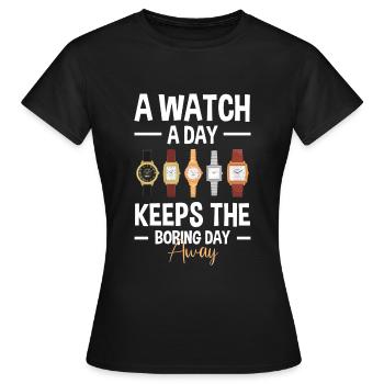 Watch Jewelry Watch Collection - Women's T-Shirt - black - Front - AI Model Female 172 dark (172cm)