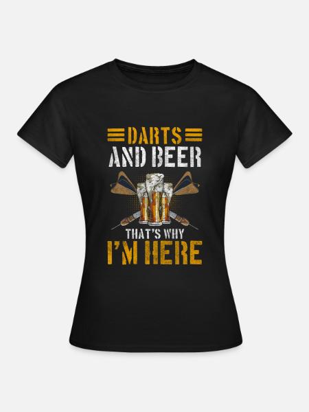 Darts Ziel Wettkampf - Frauen T-Shirt - Schwarz