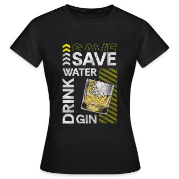 Drinks crash - Women's T-Shirt - black - Front - AI Model Female 172 dark (172cm)