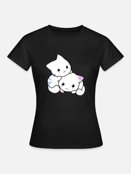 Kätzchen - Frauen T-Shirt - Schwarz
