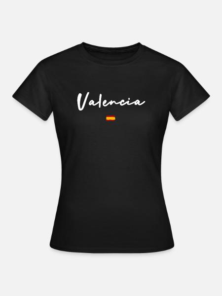 VALENCIA - Frauen T-Shirt - Schwarz