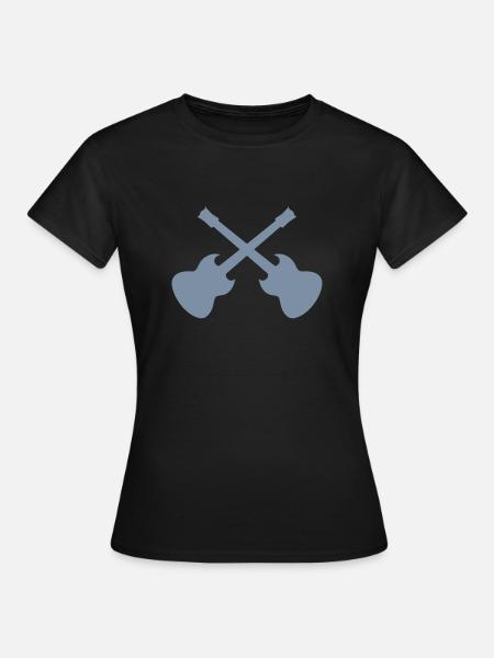 guitares - T-shirt Femme - noir