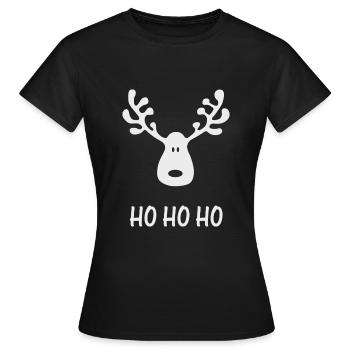 Rudolph - T-shirt Femme - noir - Devant - AI Model Female 172 dark (172cm)