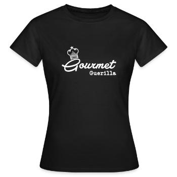 Gourmet Guierilla - Frauen T-Shirt - Schwarz - Vorne - AI Model Female 172 dark (172cm)