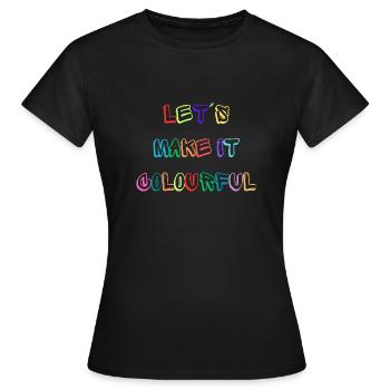 Colorful - Colorful - Women's T-Shirt - black - Front - AI Model Female 172 dark (172cm)