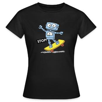 FREESTYLE N'ARRÊTEZ PAS - T-shirt Femme - noir - Devant - AI Model Female 172 dark (172cm)