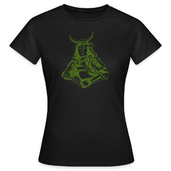 samurai - Women's T-Shirt - black - Front - AI Model Female 172 dark (172cm)