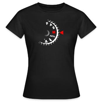 Shoot Manual Photography Lovers - Frauen T-Shirt - Schwarz - Vorne - AI Model Female 172 dark (172cm)