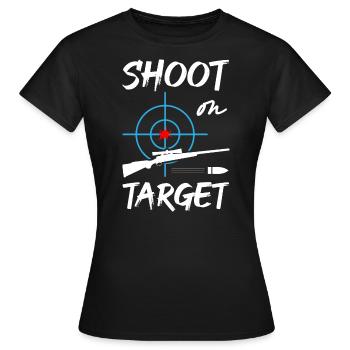 Shoot On Target - Sniper - Women's T-Shirt - black - Front - AI Model Female 172 dark (172cm)