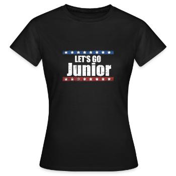 Lets Go Junior - Women's T-Shirt - black - Front - AI Model Female 172 dark (172cm)