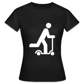 Scooter Scooter J’adore mon scooter - T-shirt Femme - noir - Devant - AI Model Female 172 dark (172cm)