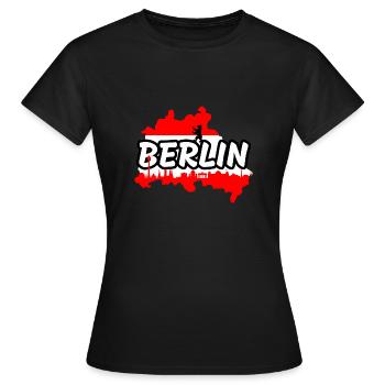 Berlin - Women's T-Shirt - black - Front - AI Model Female 172 dark (172cm)
