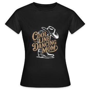 Line Dance Mom Line Dance Mom Cadeau - T-shirt Femme - noir - Devant - AI Model Female 172 dark (172cm)