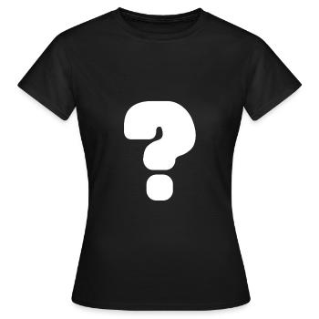 Question mark ? - Women's T-Shirt - black - Front - AI Model Female 172 dark (172cm)