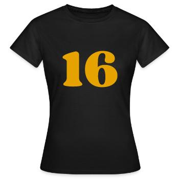 16 - T-shirt Femme - noir - Devant - AI Model Female 172 dark (172cm)