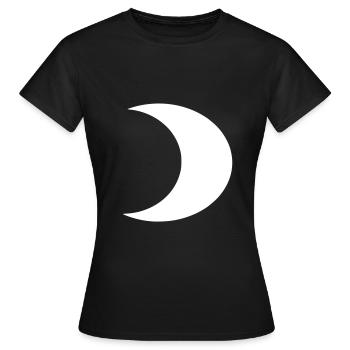 halbmond - Frauen T-Shirt - Schwarz - Vorne - AI Model Female 172 dark (172cm)
