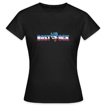 Rostock - T-shirt Femme - noir - Devant - AI Model Female 172 dark (172cm)