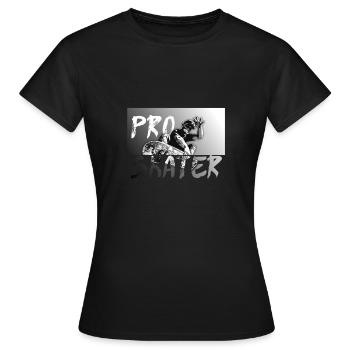 Patineur professionnel - T-shirt Femme - noir - Devant - AI Model Female 172 dark (172cm)