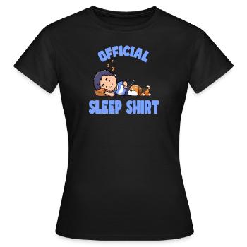 Bonne nuit - T-shirt Femme - noir - Devant - AI Model Female 172 dark (172cm)