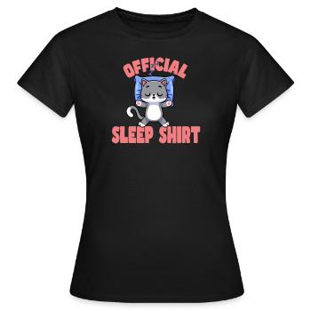 Bonne nuit - T-shirt Femme - noir - Devant - AI Model Female 172 dark (172cm)