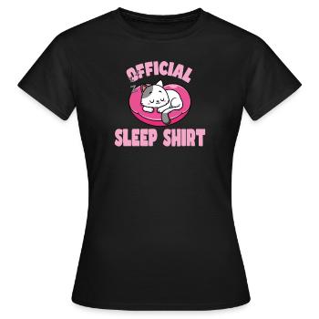 Bonne nuit - T-shirt Femme - noir - Devant - AI Model Female 172 dark (172cm)