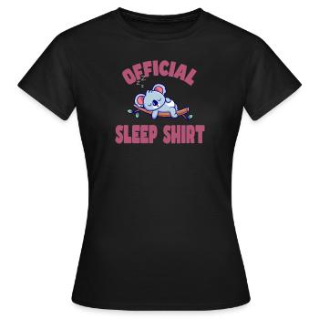 Bonne nuit - T-shirt Femme - noir - Devant - AI Model Female 172 dark (172cm)