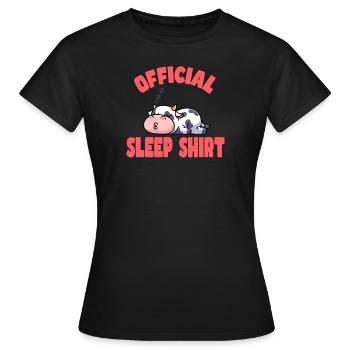 Bonne nuit - T-shirt Femme - noir - Devant - AI Model Female 172 dark (172cm)