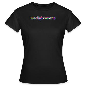 Stolz, wir kämpfen als Einheit - Frauen T-Shirt - Schwarz - Vorne - AI Model Female 172 dark (172cm)