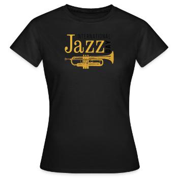 Jazz Musik Improvisation Festival - Frauen T-Shirt - Schwarz - Vorne - AI Model Female 172 dark (172cm)