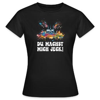 Cologne Kölle Carnaval Gebützt Kölle Alaaf Jeck Party - T-shirt Femme - noir - Devant - AI Model Female 172 dark (172cm)