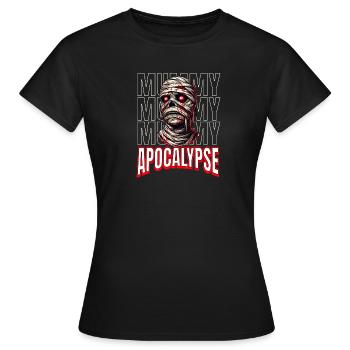 Happy Halloween Mummy Apocalypse - Frauen T-Shirt - Schwarz - Vorne - AI Model Female 172 dark (172cm)