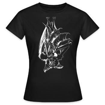 Espresso bat - Women's T-Shirt - black - Front - AI Model Female 172 dark (172cm)