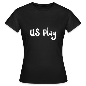 US Flag - US Flag - Frauen T-Shirt - Schwarz - Vorne - AI Model Female 172 dark (172cm)