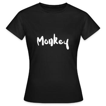 Singe - Singe - T-shirt Femme - noir - Devant - AI Model Female 172 dark (172cm)