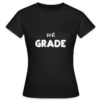 First Grade - Teacher - Women's T-Shirt - black - Front - AI Model Female 172 dark (172cm)