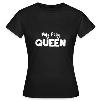 Ping Pong Queen - Ping Pong - Frauen T-Shirt - Schwarz - Vorne - AI Model Female 172 dark (172cm)