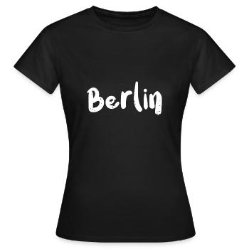 Berlin - Berlin - T-shirt Femme - noir - Devant - AI Model Female 172 dark (172cm)