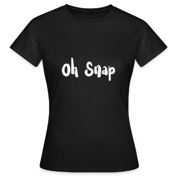 Oh Snap - Coral - Women's T-Shirt - black - Front - AI Model Female 172 dark (172cm)