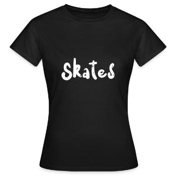 Skates - Skating - Women's T-Shirt - black - Front - AI Model Female 172 dark (172cm)