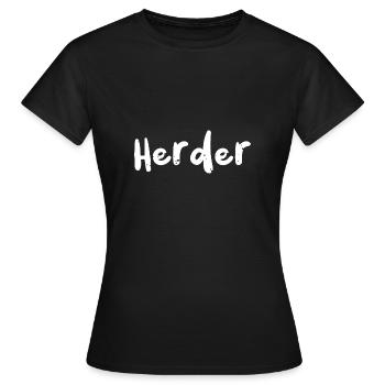Herder - Kindergarten - Frauen T-Shirt - Schwarz - Vorne - AI Model Female 172 dark (172cm)