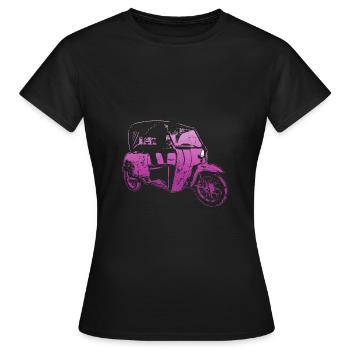 DDR Duo Kult-Oldtimer - T-shirt Femme - noir - Devant - AI Model Female 172 dark (172cm)