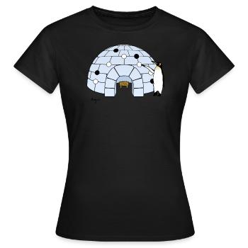 Iglo Go - T-shirt Femme - noir - Devant - AI Model Female 172 dark (172cm)