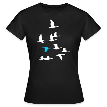 Inspirational Swim Against The Current Anti - Women's T-Shirt - black - Front - AI Model Female 172 dark (172cm)