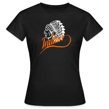 Indian - Women's T-Shirt - black - Front - AI Model Female 172 dark (172cm)