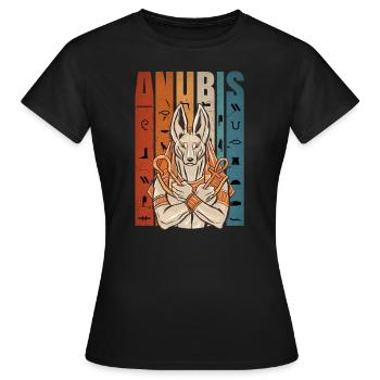 Anubis - Mythologie égyptienne - Divinité égyptienne - T-shirt Femme - noir - Devant - AI Model Female 172 dark (172cm)