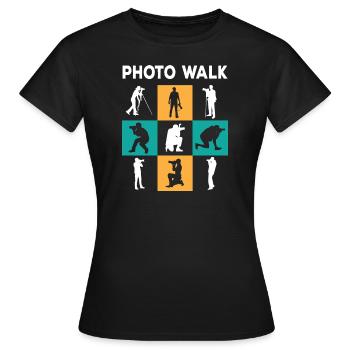 Photowalk Day - Frauen T-Shirt - Schwarz - Vorne - AI Model Female 172 dark (172cm)